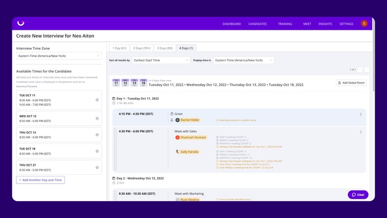 Powerful scheduling automation makes it easy to schedule single or multi-day, no matter how complex.