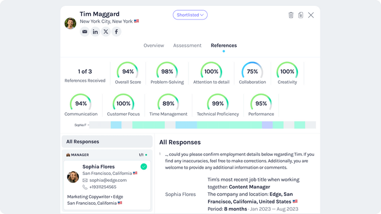 Jointl enriches profiles with data that is easily accessible in Greenhouse in a familiar format, as well as on Jointl in an easy-to-follow format.