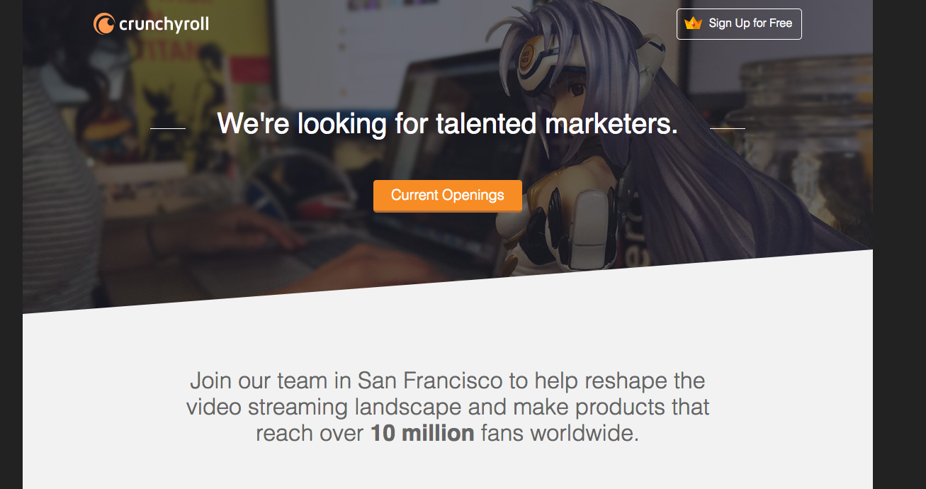 crunchyroll career page