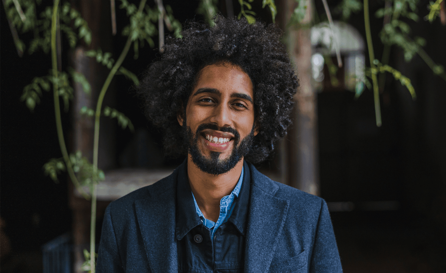 Smiling Black businessman